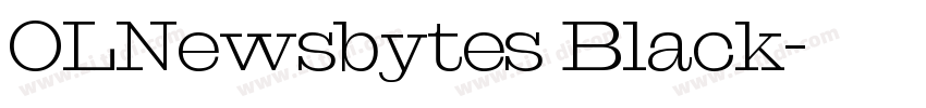 OLNewsbytes Black字体转换